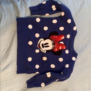 Blue Minnie Mouse sweater
